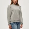 Minus Femme MIKA Sweatshirt Light Grey Melange -SOLDES D'ÉTÉ - Minus Fashion 21d636083ea54d0bb8402469cf5af220
