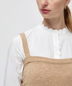 Minus MARY Débardeur Light Leather Brown Melange Femme -SOLDES D'ÉTÉ - Minus Fashion 22c0bef42913496ea86227e620de954f