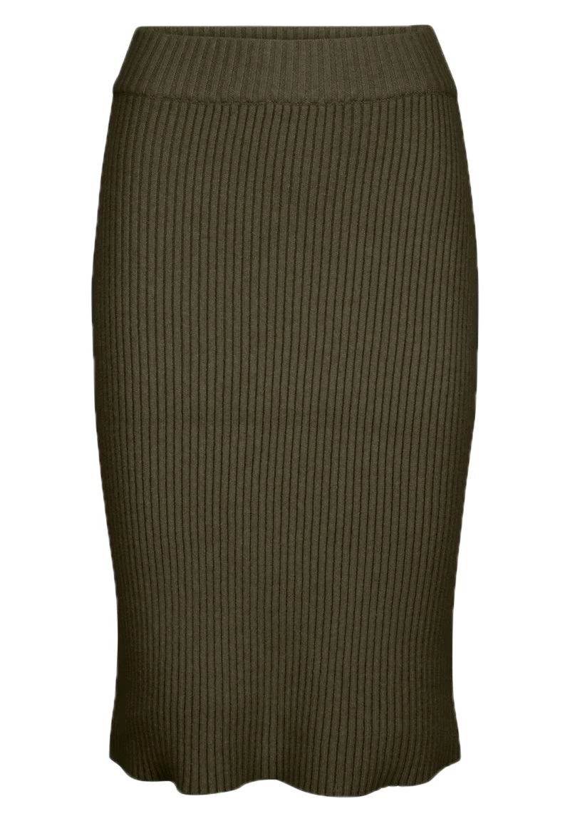 Minus Jupe Crayon Dark Olive Melange Femme 7 Minus Jupe Crayon Dark Olive Melange Femme – Image 5