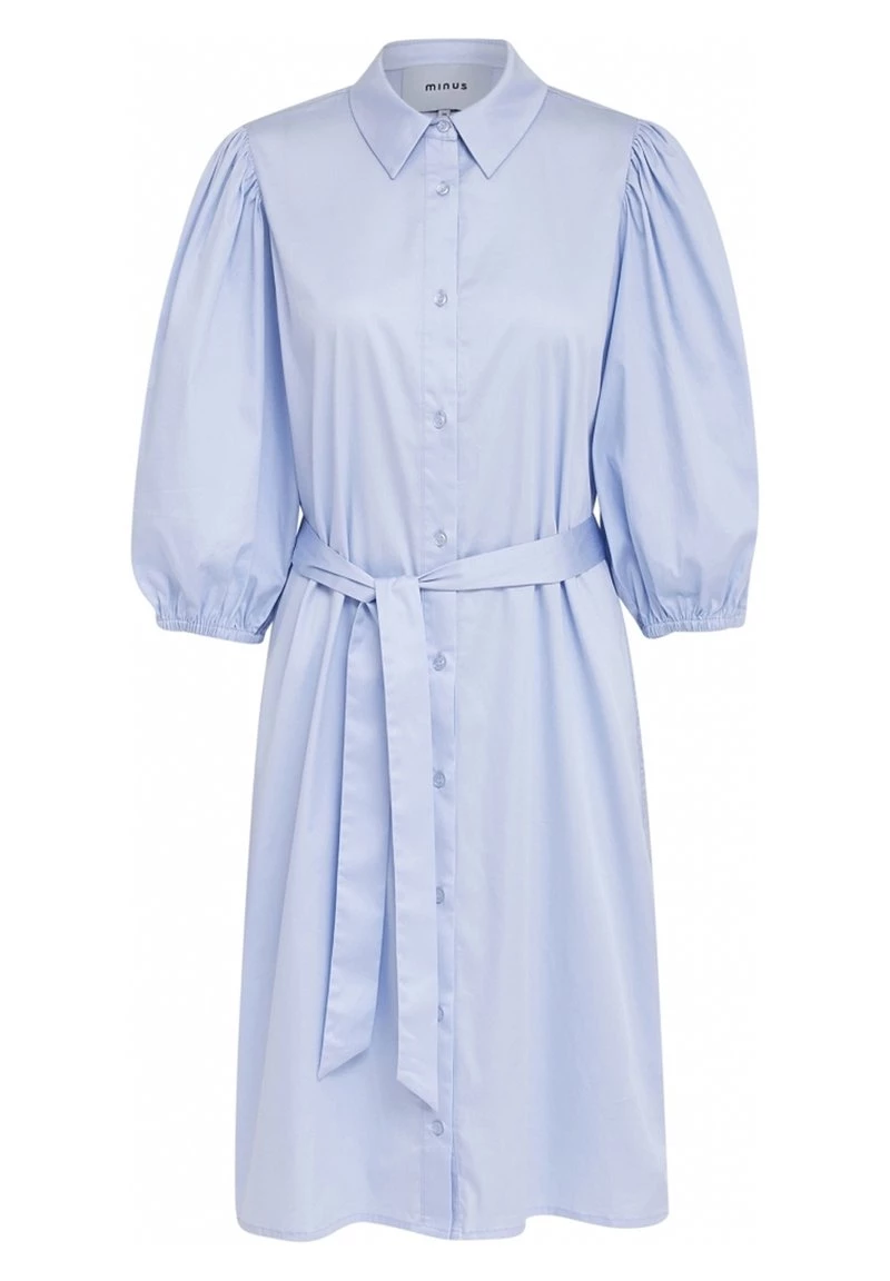 Minus ASIA Robe Chemise Light Blue Femme 7 Minus ASIA Robe Chemise Light Blue Femme – Image 5
