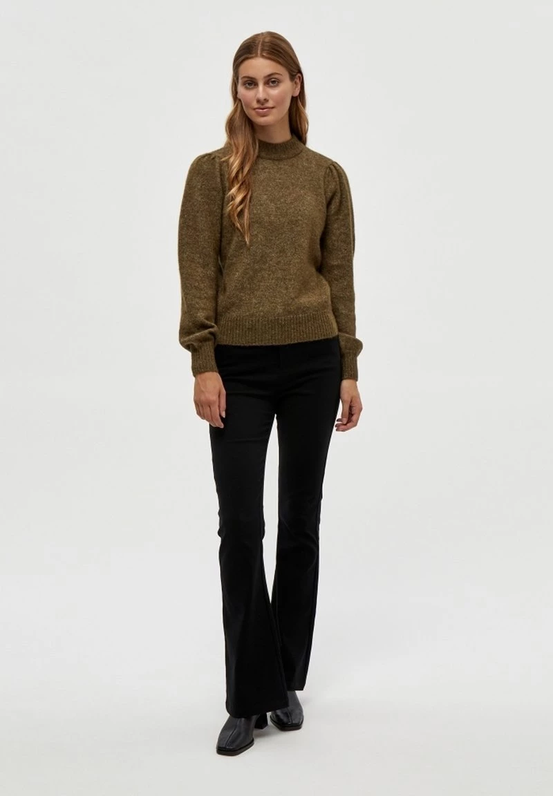 Minus Femme MILLE Pullover Dark Olive Melange 4 Minus Femme MILLE Pullover Dark Olive Melange – Image 2