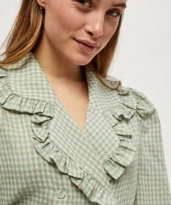 Minus Blouse Green Sand Checked Femme 11 Minus Blouse Green Sand Checked Femme -SOLDES D'ÉTÉ - Minus Fashion 251cb8acc1b1445585207f91ec4e9676