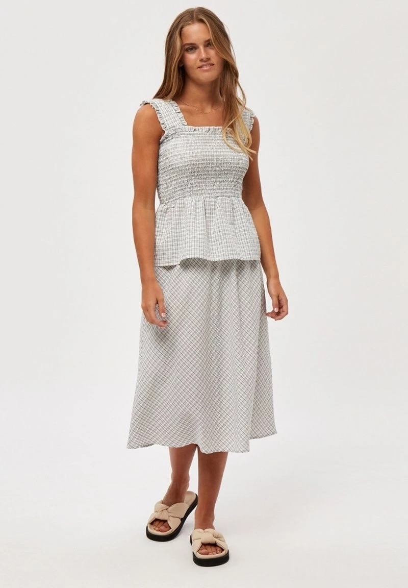 Minus Blouse White Checked Femme 4 Minus Blouse White Checked Femme – Image 2