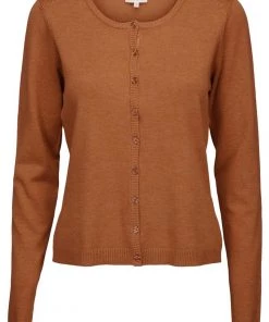 Minus NEW LAURA Gilet Burned Hazel Brown Femme -SOLDES D'ÉTÉ - Minus Fashion 266ff7af45d7448bab0d9a59498ec778