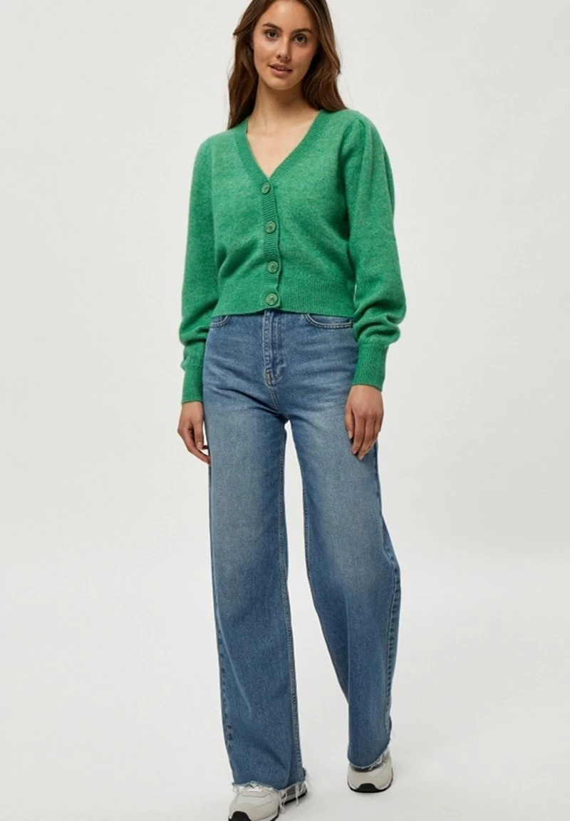 Minus DITA Gilet Apple Green Melange Femme 4 Minus DITA Gilet Apple Green Melange Femme – Image 2