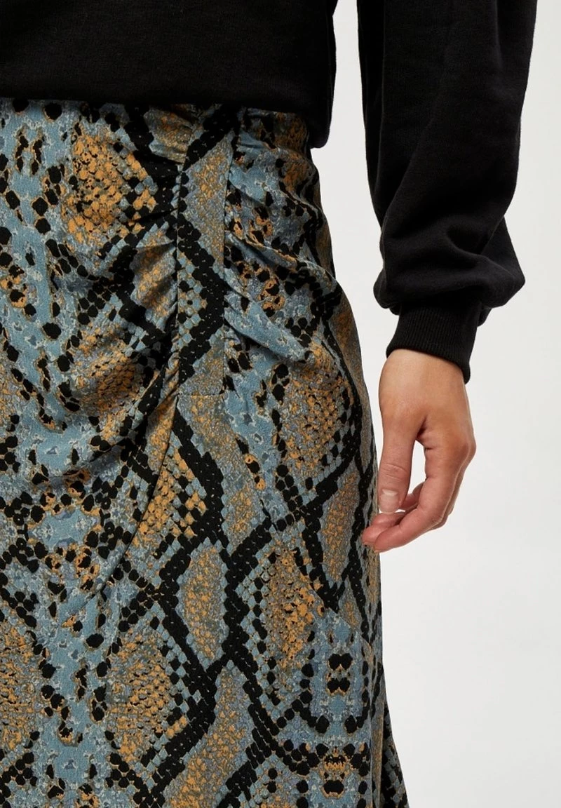 Minus Jupe Trapèze Misty Blue Snake Print Femme 6 Minus Jupe Trapèze Misty Blue Snake Print Femme – Image 4