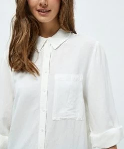 Minus Femme MARLY Chemisier White -SOLDES D'ÉTÉ - Minus Fashion 286af25629874edd9dd62b197b3be9ff