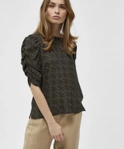 Minus Femme PAVIA T Shirt à Manches Longues Pistachio Dots