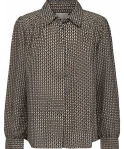 Minus JASMINA Chemisier Shadow Dot Steel Grey Print Femme -SOLDES D'ÉTÉ - Minus Fashion 29294064558e4c6587a7e8d1a20287fc