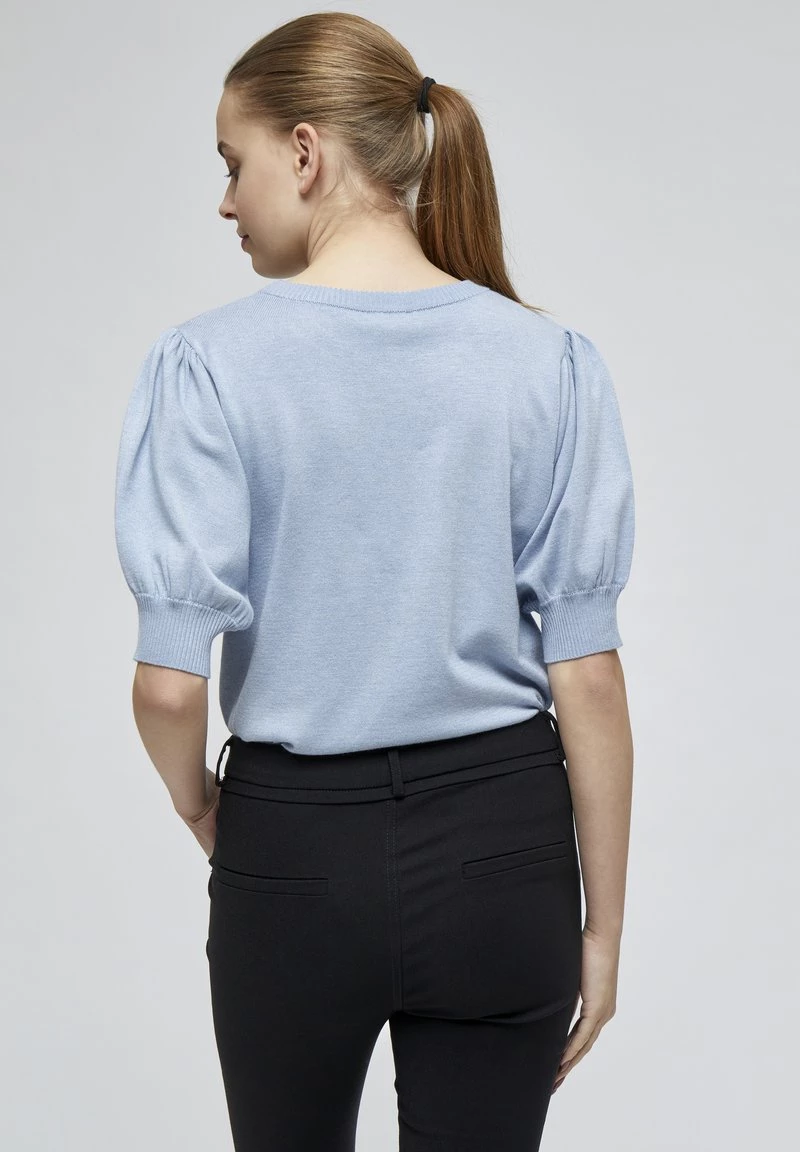 Minus Femme LIVA T Shirt Basique Dusty Blue Melange 5 Minus Femme LIVA T Shirt Basique Dusty Blue Melange – Image 3