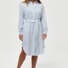 Minus MAVINA Robe Chemise Ibiza Blue Femme -SOLDES D'ÉTÉ - Minus Fashion 2a24527111f84b78b237c62c599daea3