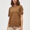 Minus Femme CATHY T Shirt Basique Dark Teak