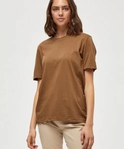 Minus Femme CATHY T Shirt Basique Dark Teak