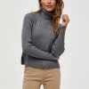 Minus Pullover Light Grey Melange Femme