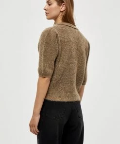 Minus Femme MILLE Polo Sand Melange -SOLDES D'ÉTÉ - Minus Fashion 2b88b2442e0e4e9eb2201bf16dbec210