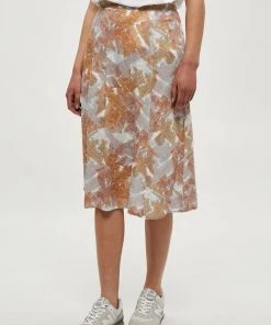 Minus SINA Jupe Trapèze Prairie Sand Checked Femme