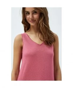 Minus CARLI Débardeur Pink Flamingo Lurex Femme 10 Minus CARLI Débardeur Pink Flamingo Lurex Femme -SOLDES D'ÉTÉ - Minus Fashion 2de0a7be45114406b90945b50f62d813