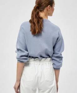 Minus Femme LUPI Pullover Dusty Blue -SOLDES D'ÉTÉ - Minus Fashion 2e415b204b8a43f39671652f085324dc