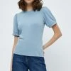 Minus Femme JOHANNA T Shirt Basique Dusty Blue -SOLDES D'ÉTÉ - Minus Fashion 2e53eeeb947c42baae7db7dedd1cb0da