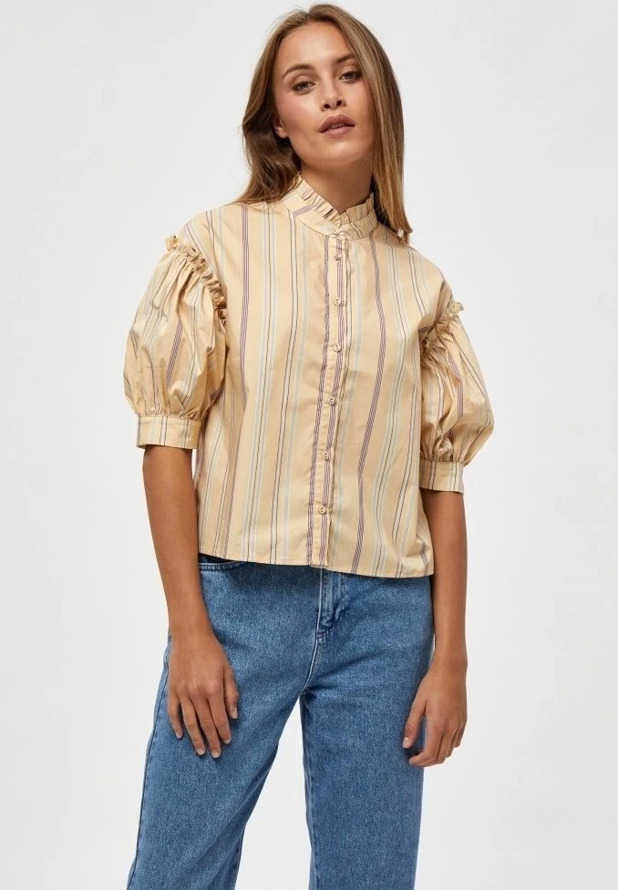 Minus Femme Chemisier Yellow Straw Stripes 3 Minus Femme Chemisier Yellow Straw Stripes