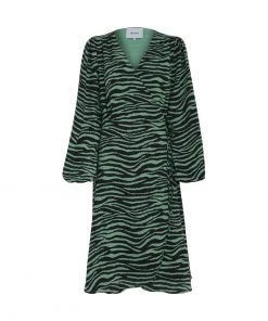 Minus EVELYN Robe En Jersey Apple Green Animal Print Femme -SOLDES D'ÉTÉ - Minus Fashion 2fd651f0900e416fb01d629052f863e8