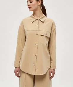 Minus NAGINA Chemisier Warm Sand Femme