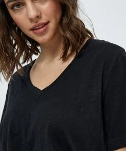 Minus LETI V NECK TEE T Shirt Basique Black Femme -SOLDES D'ÉTÉ - Minus Fashion 30b13079106e4e5f987fff371e6bc425