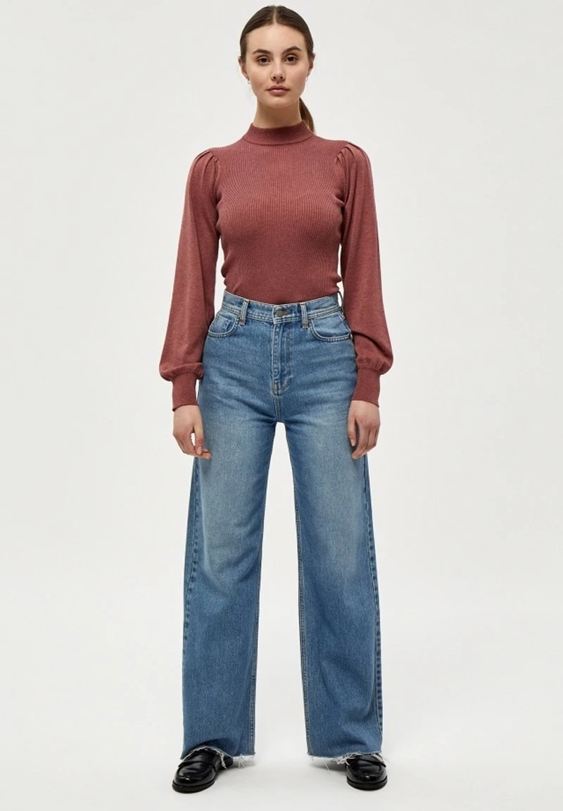 Minus MERINA Pullover Ruby Melange Femme 4 Minus MERINA Pullover Ruby Melange Femme – Image 2