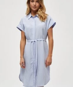 Minus Femme SAVI Robe Chemise Ibiza Blue