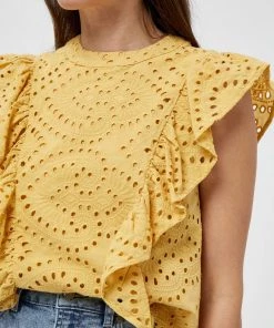 Minus VILMA Blouse Cornbutter Femme -SOLDES D'ÉTÉ - Minus Fashion 315650303042430bbd81dfa217659411