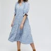 Minus Femme BERGITTA Robe De Jour Dark Powder Blue -SOLDES D'ÉTÉ - Minus Fashion 3200c4c05d5e4cd89fb55b9894341fc3