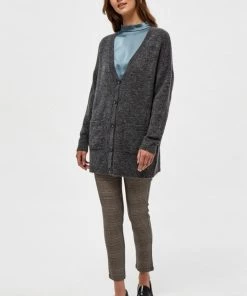 Minus Femme ROSIA LONG Gilet Dark Grey Melange -SOLDES D'ÉTÉ - Minus Fashion 323fbe785b28412fb280e13b909c866d