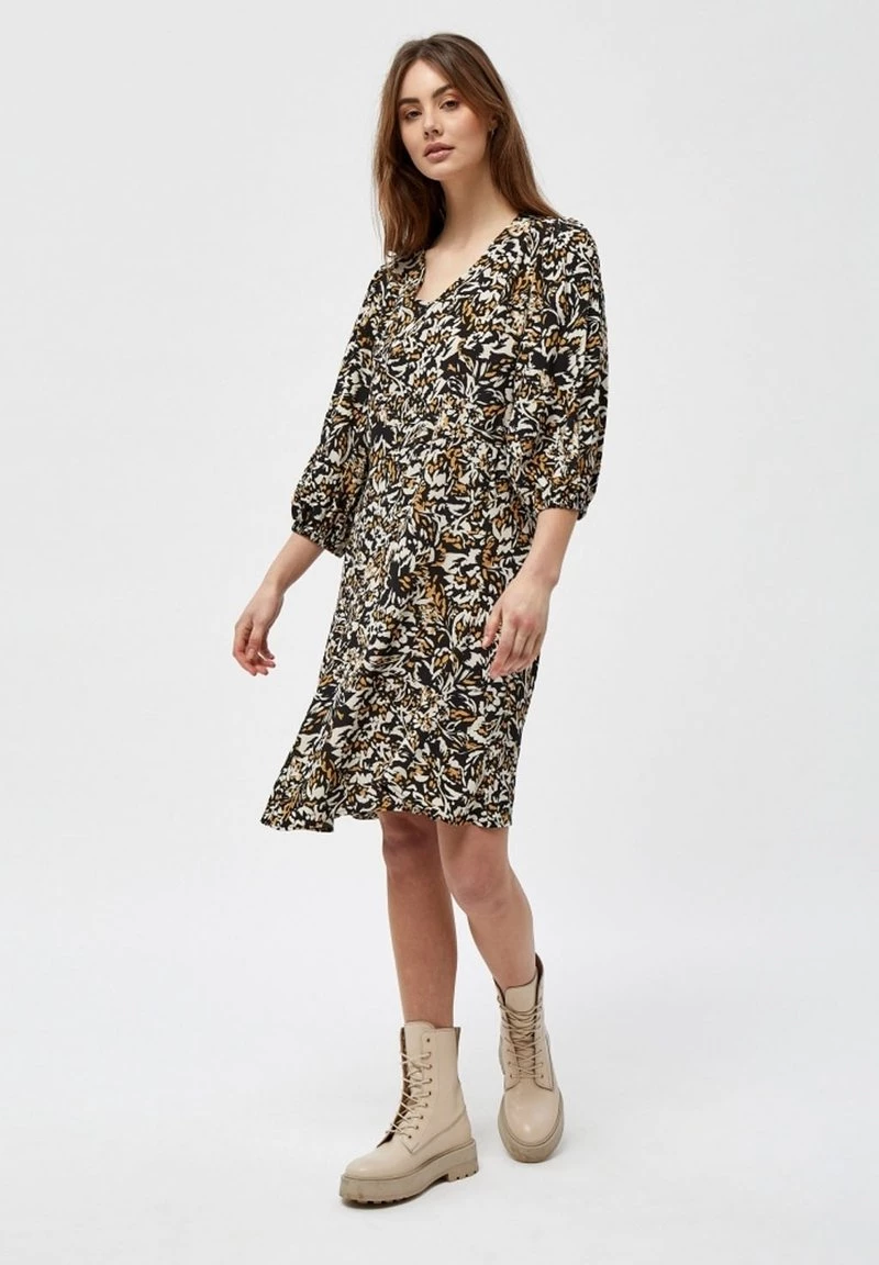 Minus Femme HENNIE Robe De Jour Corn Butter Flower Print 3 Minus Femme HENNIE Robe De Jour Corn Butter Flower Print