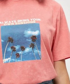 Minus DANIA T Shirt Imprimé Pink Flamingo Femme -SOLDES D'ÉTÉ - Minus Fashion 327aed100e394dc689d2b54f71eef63e