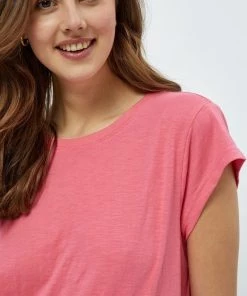 Minus Femme LETI T Shirt Basique Pink Flamingo -SOLDES D'ÉTÉ - Minus Fashion 334cbb507ed94b1fb922585f16d7fb86