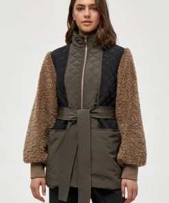 Minus Femme Veste D'hiver Dark Sand