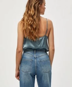 Minus Débardeur Dusty Blue Femme -SOLDES D'ÉTÉ - Minus Fashion 35d0244865064f479a35991b46715fdc