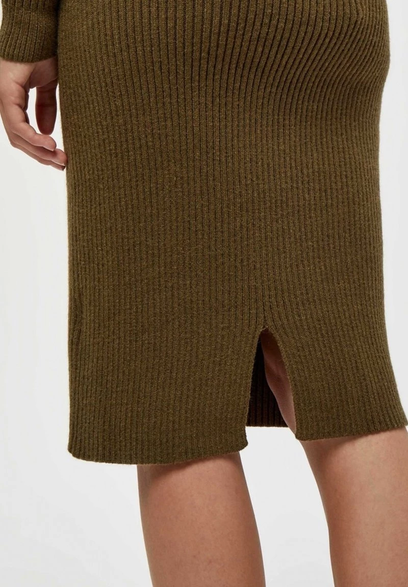 Minus Jupe Crayon Dark Olive Melange Femme 6 Minus Jupe Crayon Dark Olive Melange Femme – Image 4