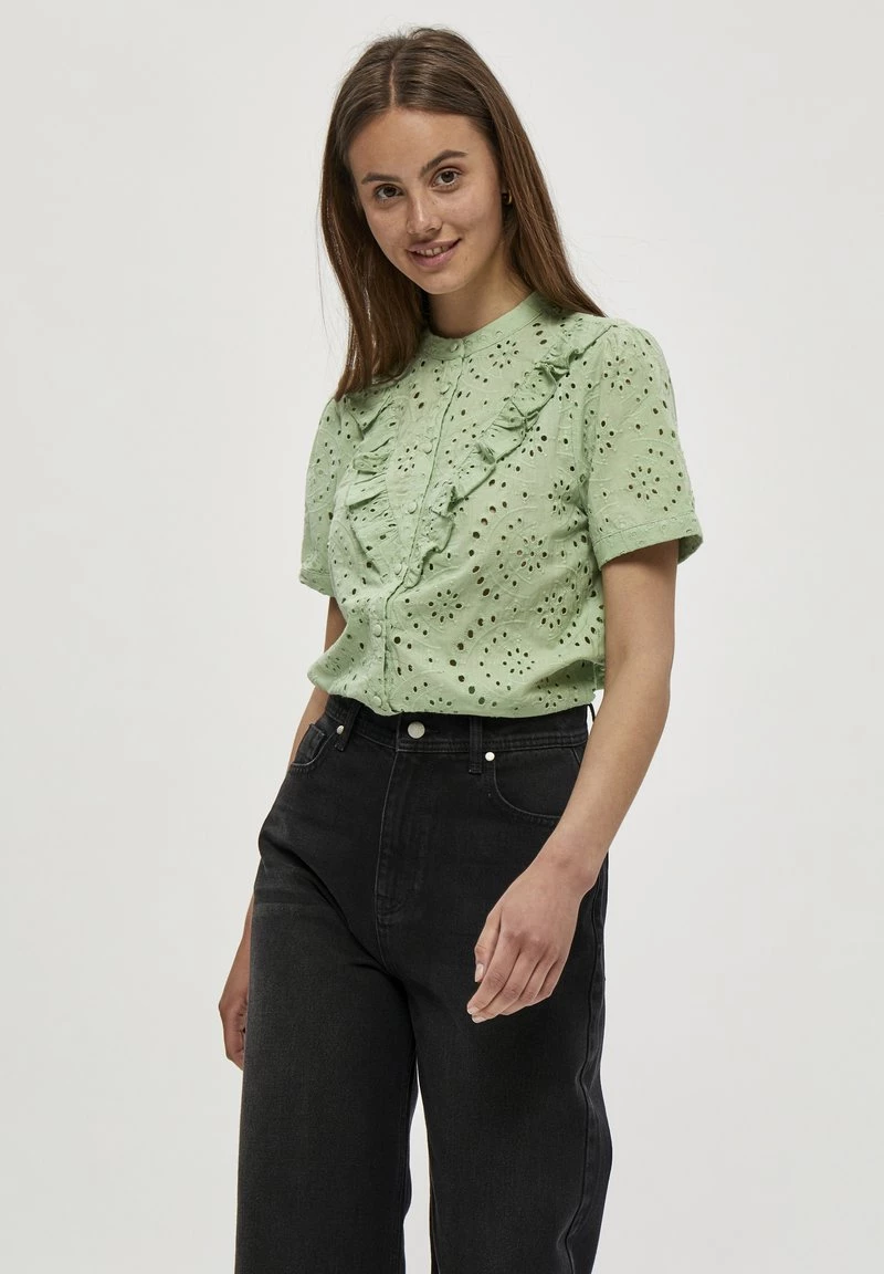 Minus IDALIA Chemisier Matcha Ice Femme 3 Minus IDALIA Chemisier Matcha Ice Femme