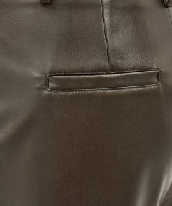 Minus KASTANJA Pantalon Classique Dark Brown Femme -SOLDES D'ÉTÉ - Minus Fashion 3647729e7c6d4b258e2112bc3477a1a8