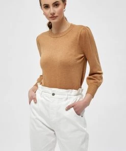 Minus MERSIN Pullover Almond Melange Femme