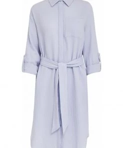 Minus MAVINA Robe Chemise Ibiza Blue Femme -SOLDES D'ÉTÉ - Minus Fashion 3a6b9e0034de417d9bc94975ea0b8582