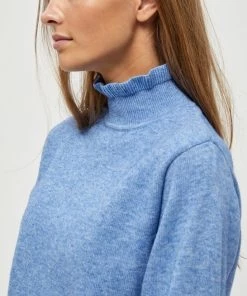 Minus CECELINE Pullover Light Palace Blue Femme -SOLDES D'ÉTÉ - Minus Fashion 3ae4ceb56d8d4e98b933d6776da53bfb