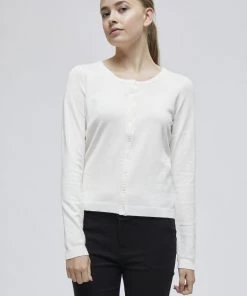 Minus NEW LAURA Gilet Broken White Femme