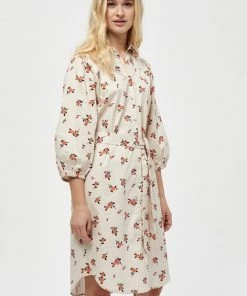 Minus Robe Chemise Broken White Flower Print Femme