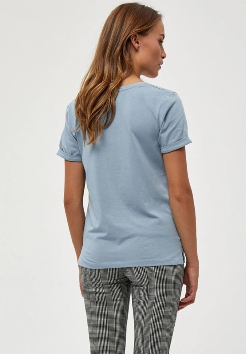Minus Femme ADELE T Shirt Basique Dusty Blue 5 Minus Femme ADELE T Shirt Basique Dusty Blue – Image 3