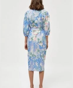 Minus KATHLEEN Robe De Jour Blue Bell Femme -SOLDES D'ÉTÉ - Minus Fashion 3daac16a55ce43f29c6dac67d4fcba63