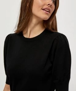 Minus LIVA T Shirt Basique Black Femme -SOLDES D'ÉTÉ - Minus Fashion 3f0297f974f44580a6c10de6e9ca7696