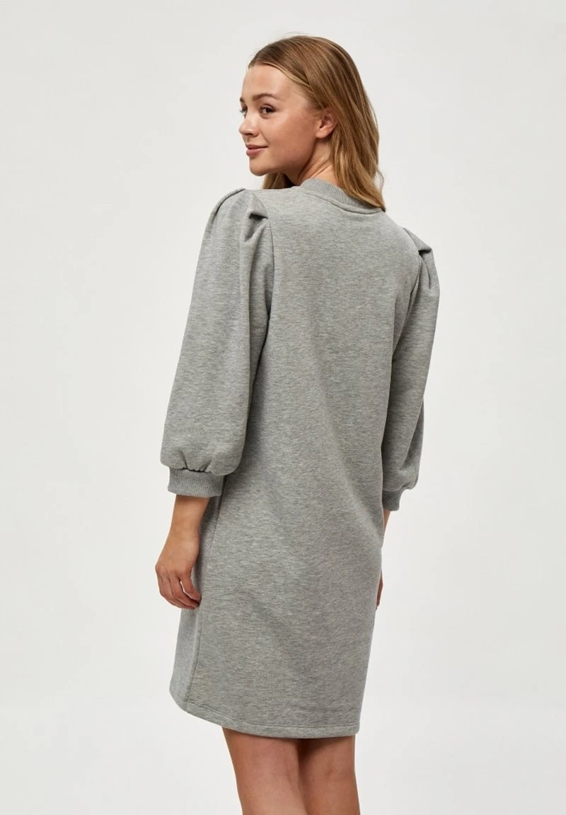 Minus MIKA Robe De Jour Light Grey Melange Femme 5 Minus MIKA Robe De Jour Light Grey Melange Femme – Image 3