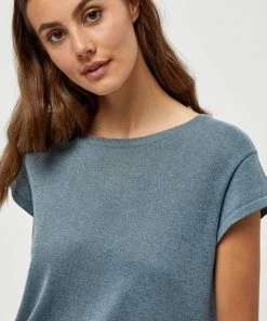 Minus Femme CARLINA T Shirt Basique Blue Zen Lurex 10 Minus Femme CARLINA T Shirt Basique Blue Zen Lurex -SOLDES D'ÉTÉ - Minus Fashion 3f60e9a207584acdb9b0507bf4aa399b